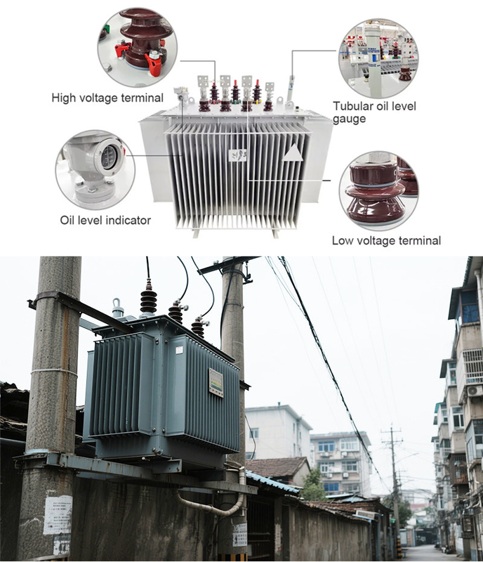 3 Phase Oil Immersed Transformer Step Up Step Down 1250Kva With Layered Dual Winding Coil