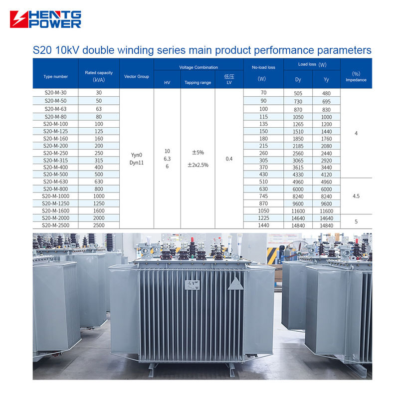 Wholesale Power Electric Step-up Transformer Oil Immersion From 50kva to 2500 Kva MV&HV Transformers