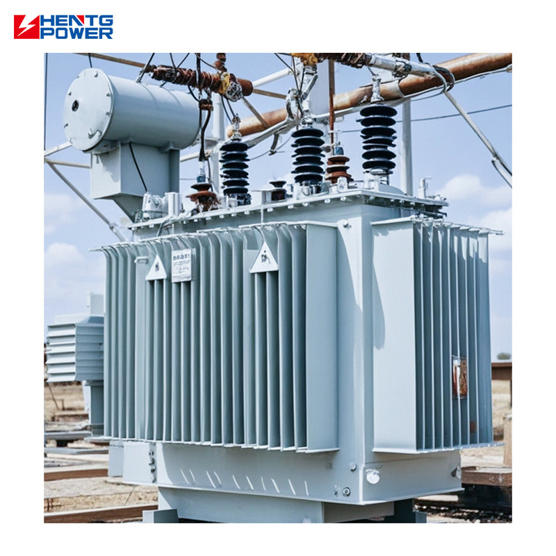 35kv Class Power Transformer Single Coil Shape 3 Phase Oil Immersed Type 30KVA 1000KVA