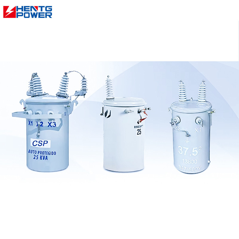 Variable Voltage Single Phase Pole Mounted Transformer Oil Immersed Mv Hv Transformer