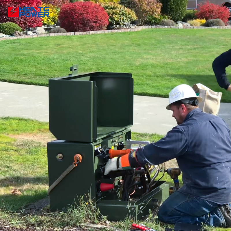 Medium Voltage Pad Mounted Transformer 37.5kVA Single Phase Low Losses Loop Feed Type