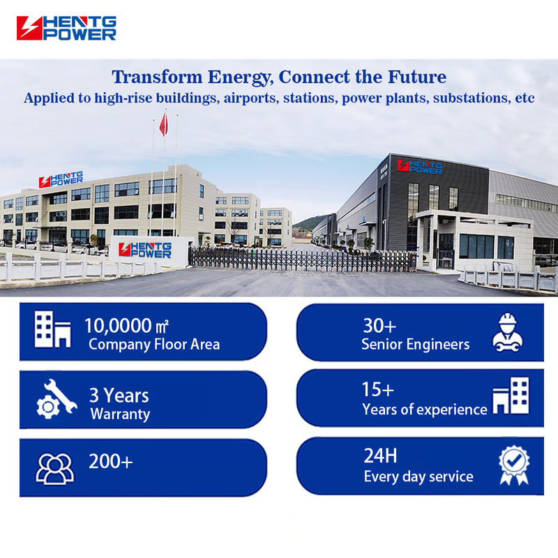 Poste de transformation électrique compact de type boîtier 50 KVA 500kVA 2000 KVA, transformateur monté sur socle
