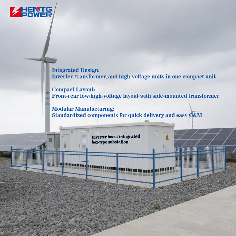 Outdoor Prefabricated Customized 35kv 10kv New Energy Power Combined Box Type Substation Price