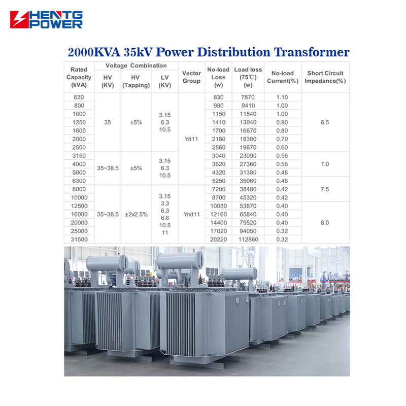 CE Certified 500KVA Oil Immersed Power Transformer with IEC60076 Standards 10kV/11kV to 220V/440V Dyn11 Vector Group