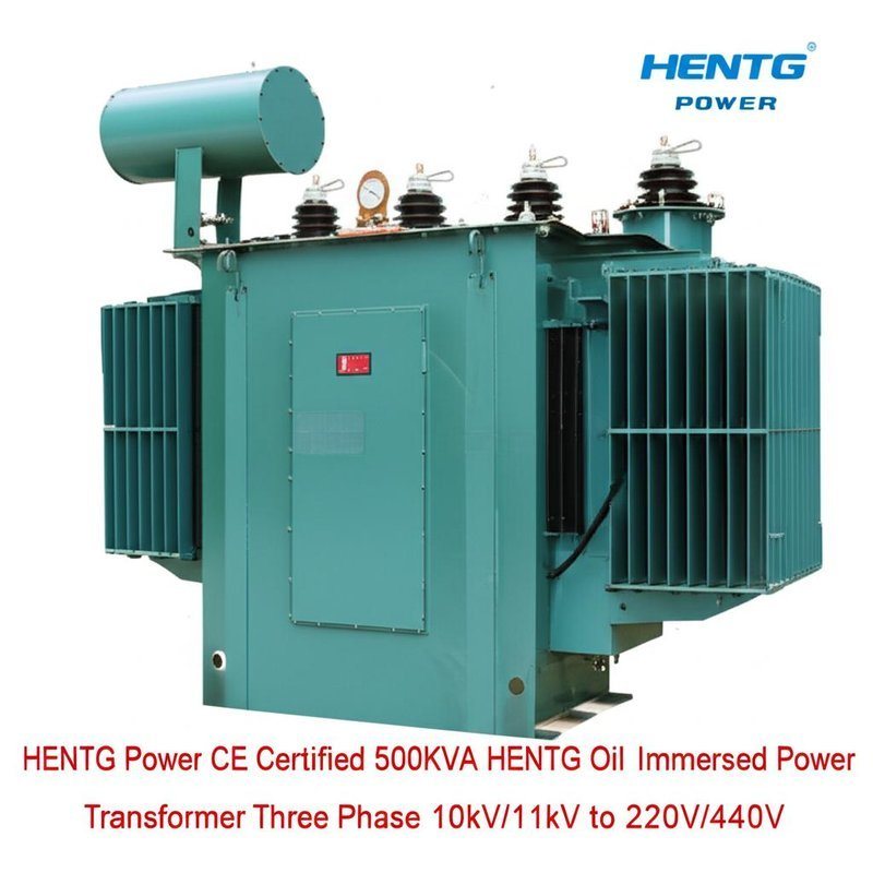 CE Certified 500KVA Oil Immersed Power Transformer with IEC60076 Standards 10kV/11kV to 220V/440V Dyn11 Vector Group