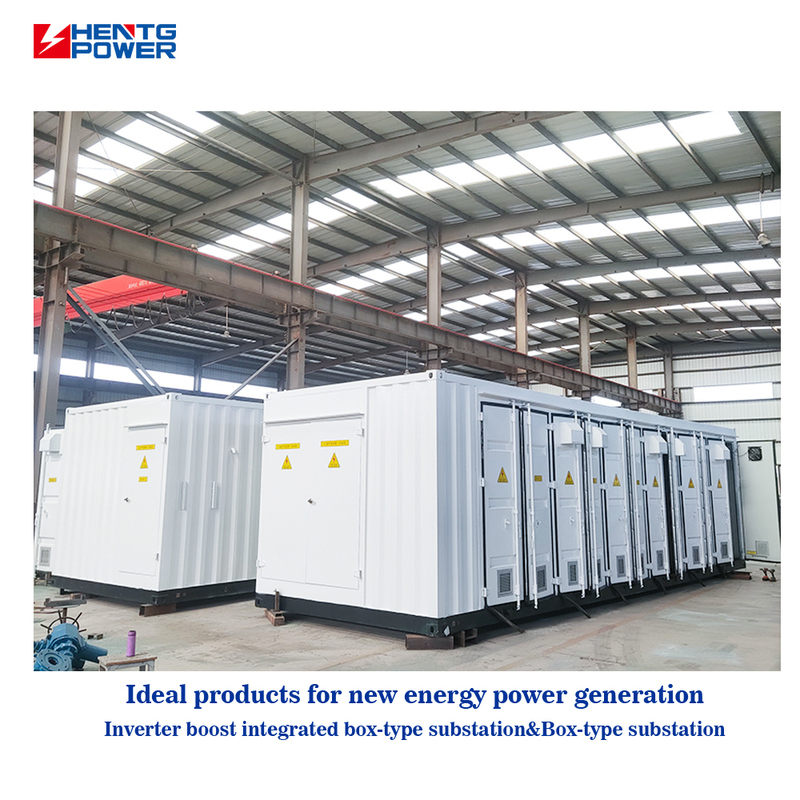 HENTG Power 12kV Rated Voltage 200kva Rated Capacity 50/60Hz Frequency Photovoltaic Box Type Substation for Industrial Applications