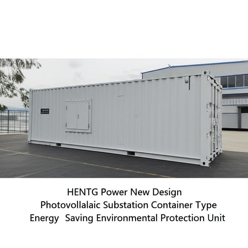 HENTG Power 12kV Rated Voltage 200kva Rated Capacity 50/60Hz Frequency Photovoltaic Box Type Substation for Industrial Applications