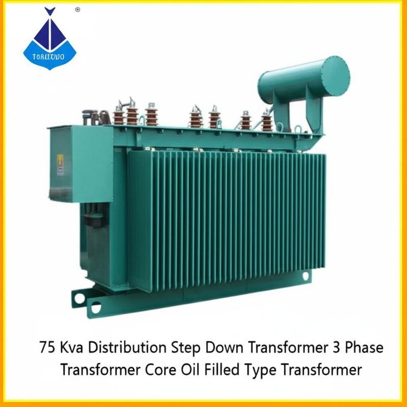 75kVA 3 Phase Oil Immersed Step Down Transformer with 110V Output for American Standard Power Distribution