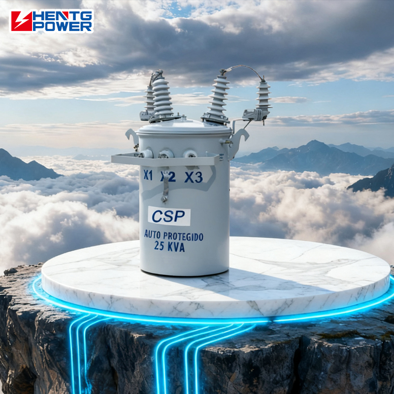 100KVA Outdoor Oil Immersed Transformer 480V/400V for Overhead Line Distribution