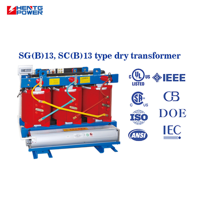 125kVA Dry Type Transformer With Cooling Fans , Copper Winding Isolation Transformer
