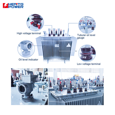 Electric Transformer 3 Phase 80kVA Oil Immersed Transformer Low Voltage Step Down Industrial Power Transformer