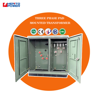 Sealed Tank Design 3 Phase Padmounted Transformers 225kVA Power Distribution