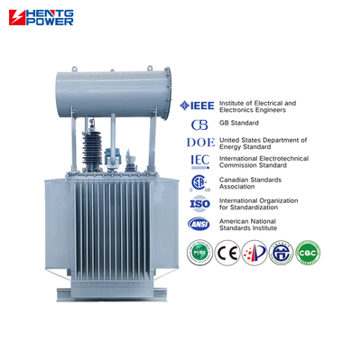 Three Phase Oil Immersed Distribution Transformer 35KV Class ONAN Cooling Customizable