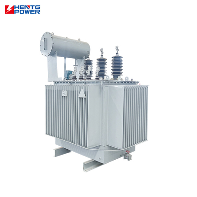 35kv Class Power Transformer Single Coil Shape 3 Phase Oil Immersed Type 30KVA 1000KVA