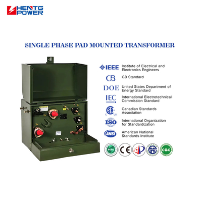 High Frequency Pad Mounted Transformer 50 Kva Silicon Core Electric Power Transformer