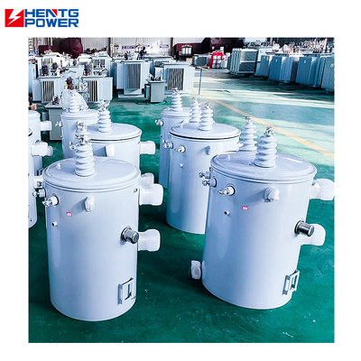 Step Down Pole Mounted Single Phase Transformer Dual Voltage 15KVA To 167KVA