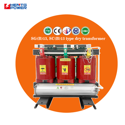 630KVA Power Transformer Epoxy Resin Cast Dry Type Explosion Proof with 50/60Hz Frequency and 400V Output Voltage